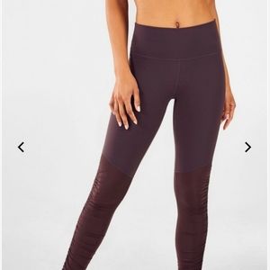 Fabletics Cashel Foldover PureLuxe Leggings, Sz:L